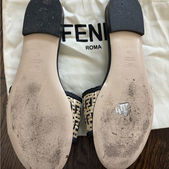 Fendi Raffia Sandals - Picture 3 of 4